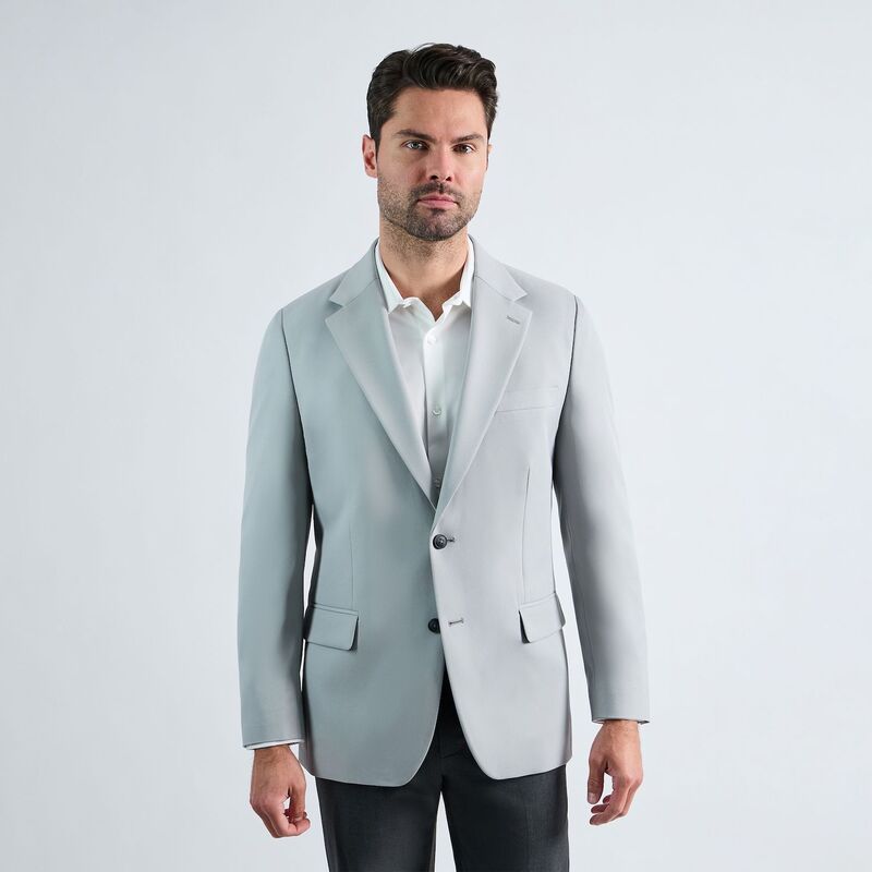 ハガー メンズ アウター ジャケット・ブルゾン コート Men's Haggar Active Series Tailored-Fit Sport Coat Light Gray グレー