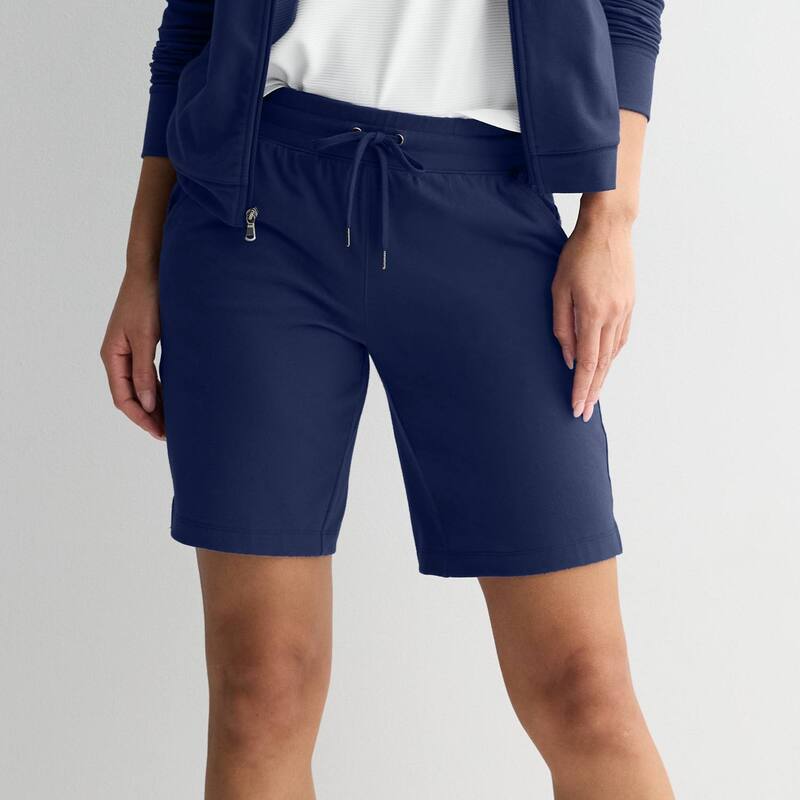 Tek Gear レディース ボトムス ハーフパンツ・ショーツ ショートパンツ Women's Tek Gear Essential Bermuda Shorts Navy Romance ネイビー