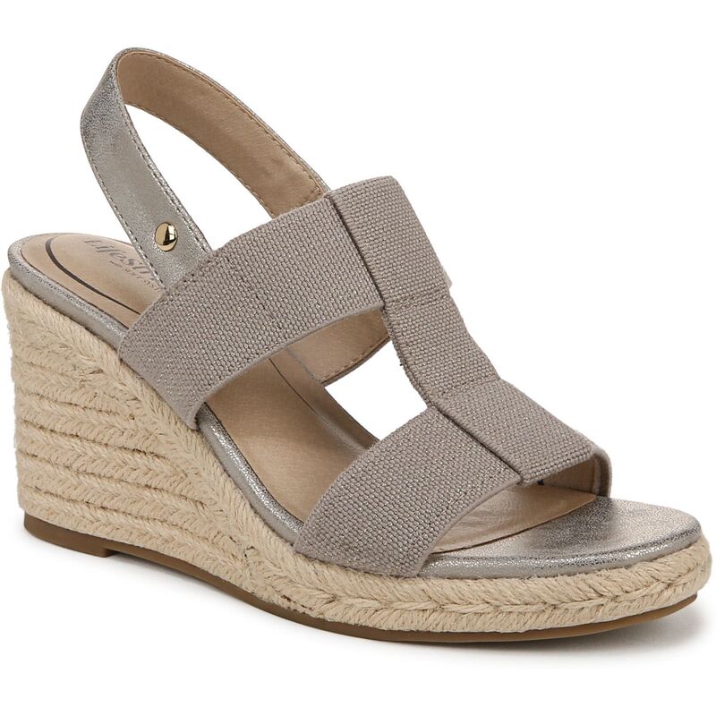 ライフストライド レディース シューズ サンダル トール LifeStride Tallulah Women's Espadrille Wedge Sandals Taupe トープ