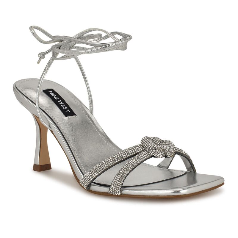 ナインウェスト レディース シューズ パンプス サンダル ヒール Nine West Raqchel Women'square Toe Spool Heel Dressandalsilver シルバー 17,375円