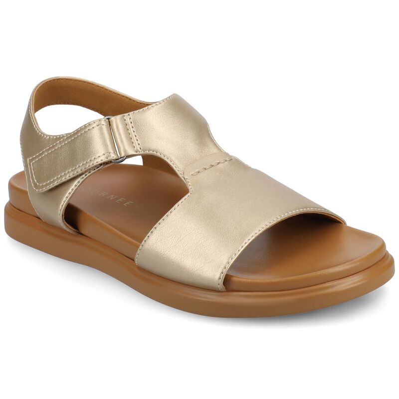 ジャーニー レディース シューズ サンダル Journee Women's Mira T-Strap Sandals Champagne シャンパン