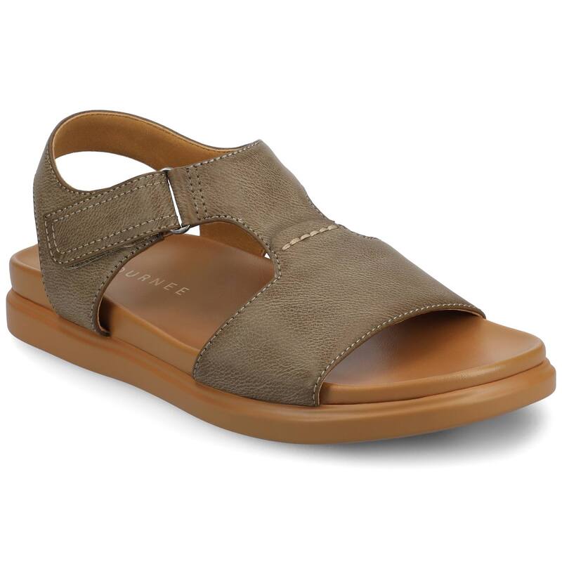 ジャーニー レディース シューズ サンダル Journee Women's Mira T-Strap Sandals Gray グレー