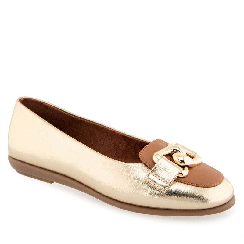 エアロソールズ レディース シューズ サンダル Aerosoles Bell Women's Ballet Flats Gold Tan タン