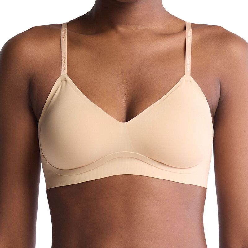 カルバンクライン レディース アンダーウェア ブラジャー Calvin Kleinvisibles Comfort Lightly Lined Gel Wire Bralette QF7142 Bare