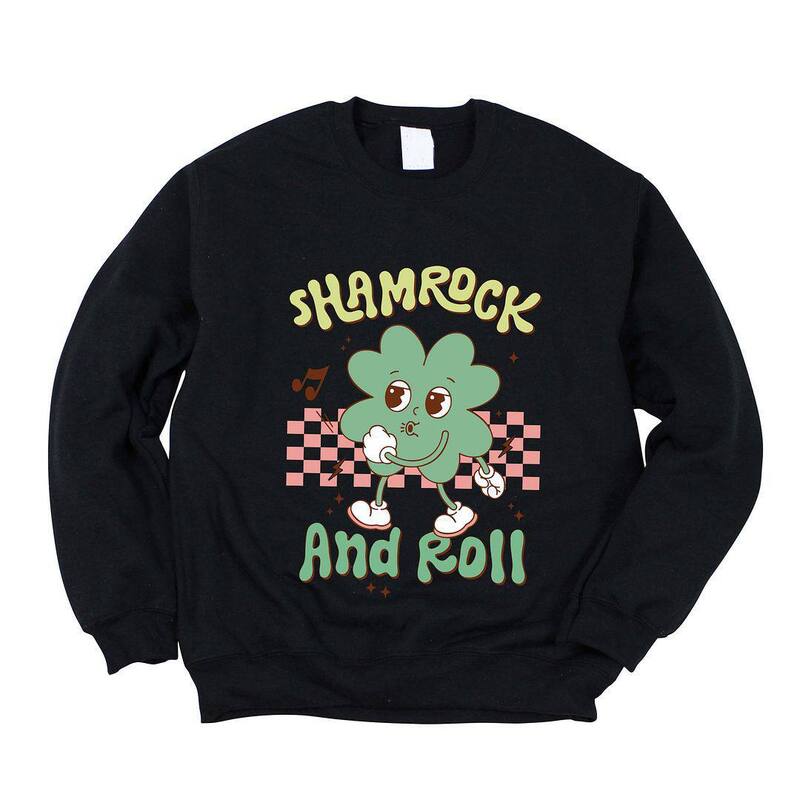 Simply Sage Market レディース トップス Tシャツ スウェット Simply Sage Market Shamrock And Roll Sweatshirt Midnight