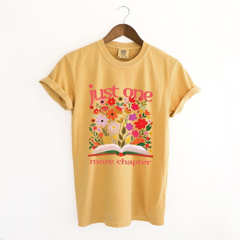 Simply Sage Market レディース トップス ティーシャツ Simply Sage Market Just One More Chapter Bloomingarment Dyed Tees Mustard 洋芥子 レディースファッション-Tシャツ・カットソー-トップス
