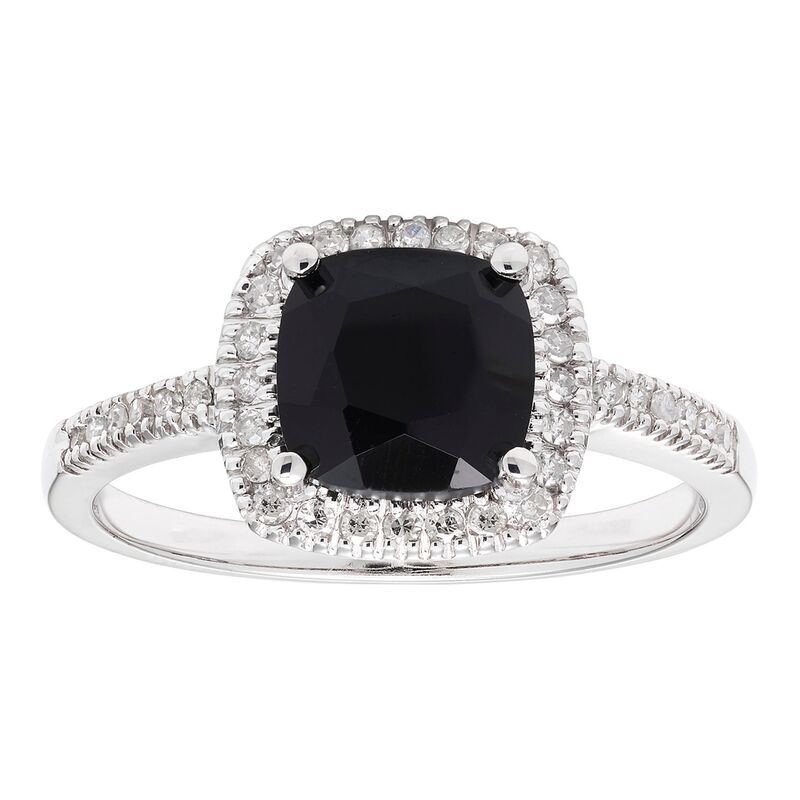 アンブランデッド レディース アクセサリー リング Unbranded Onyx 10K Gold & 1/5 Carat.W. Diamond Frame Ring White ホワイト