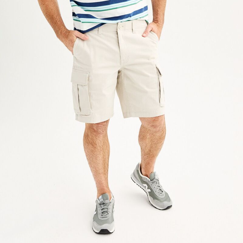 ソノマ メンズ ボトムス ハーフパンツ・ショーツ ショートパンツ Men'sonoma Goods For Life Flexwear Everyday Cargo Shortsand Trap サンド