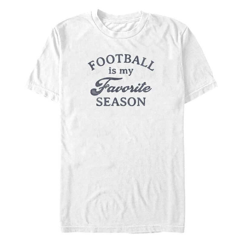 アニメキャラクター メンズ トップス Tシャツ トール グラフィック Licensed Character Big & Tall Football Is My Favorite Season Graphic Tee White ホワイト｜ReVida 店