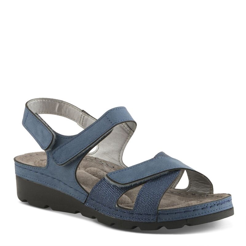 フレクサス レディース シューズ サンダル アンクル Flexus by Spring Step Orwell Women's Ankle Strap Sandals Blue ブルー