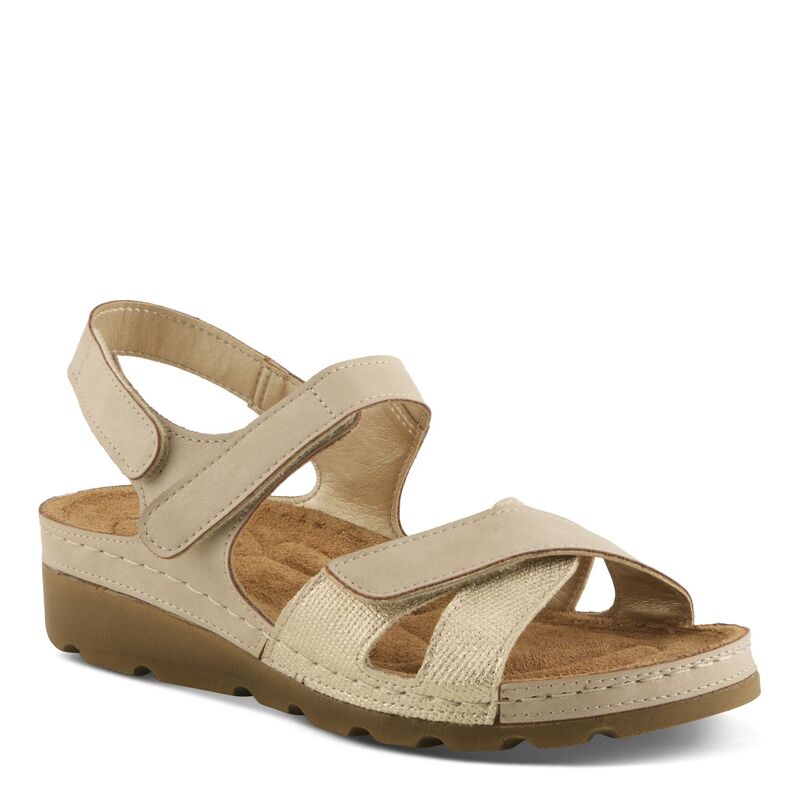 フレクサス レディース シューズ サンダル アンクル Flexus by Spring Step Orwell Women's Ankle Strap Sandalsoft Gold ゴールド