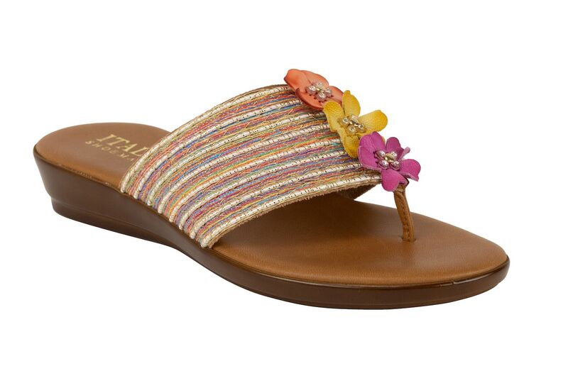 イタリアンシューメーカー レディース シューズ サンダル フラワー柄 フラワー Italian Shoemakers Klaire Women'stacked Floral Sandals Bright Multi マルチカラー