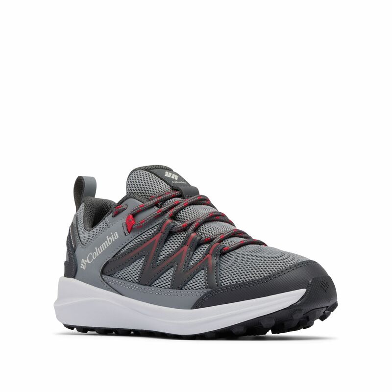 コロンビア レディース シューズ スニーカー Columbia Peakfreak Rush Boys\u0027 Waterproof Sneakers Ti Grey Steel Mt Red 薄墨色