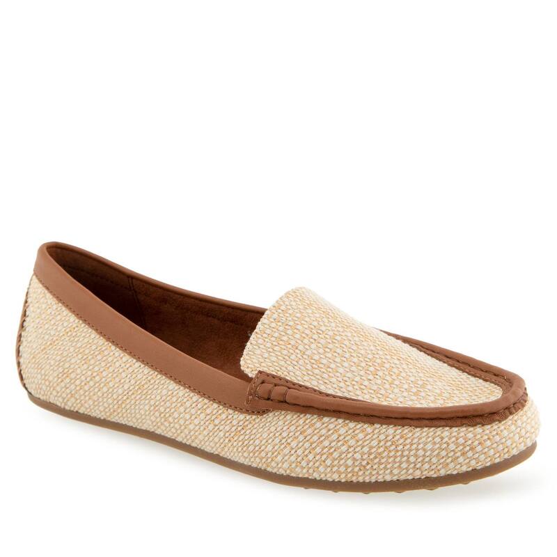 【送料無料】 エアロソールズ レディース スリッポン・ローファー シューズ Aerosoles Over Drive Women's Flats Natural Raffia画像