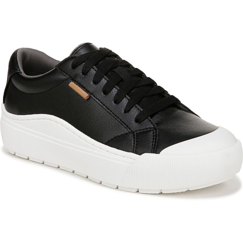 ドクター・ショール レディース シューズ スニーカー プラットフォーム Dr. Scholl's Time Off Women's Platform Sneakers Black Faux Leather ブラック