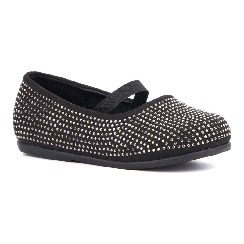 オリビアミラー レディース シューズ サンダル Olivia Miller Moon Lite Toddler Girls' Rhinestone Flats Black ブラック