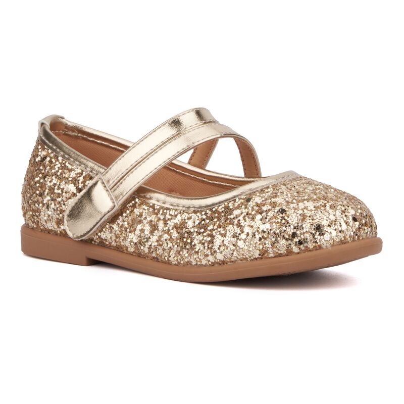 【送料無料】 オリビアミラー レディース サンダル シューズ Olivia Miller Princess Heart Toddler Girls' Flats Gold画像
