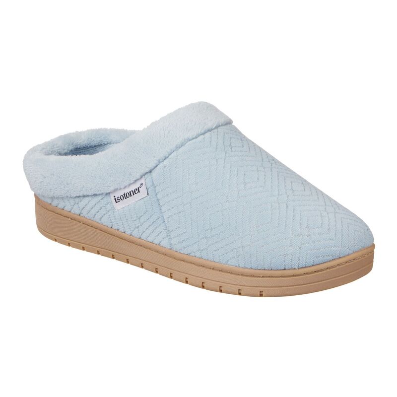 アイソトナー レディース シューズ サンダル パイル isotoner Gemma Sculpted Microterry Hoodback Women'slippers Blue Fog ブルー
