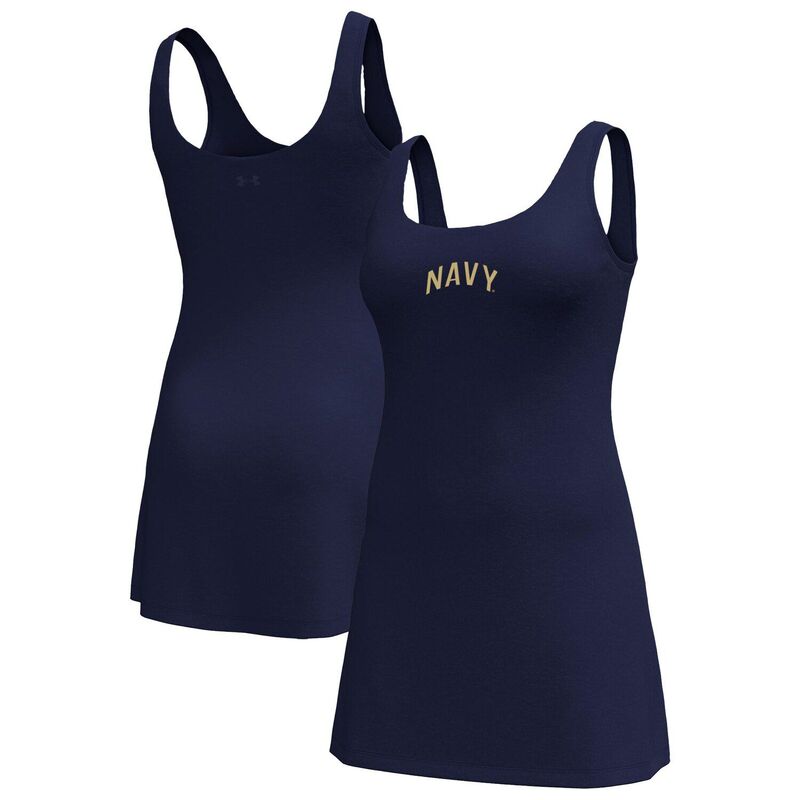アンダーアーマー レディース トップス ワンピース Women's Under Armour Navy Midshipmen Gameday Motion Active Dress Nvy Navy ネイビー