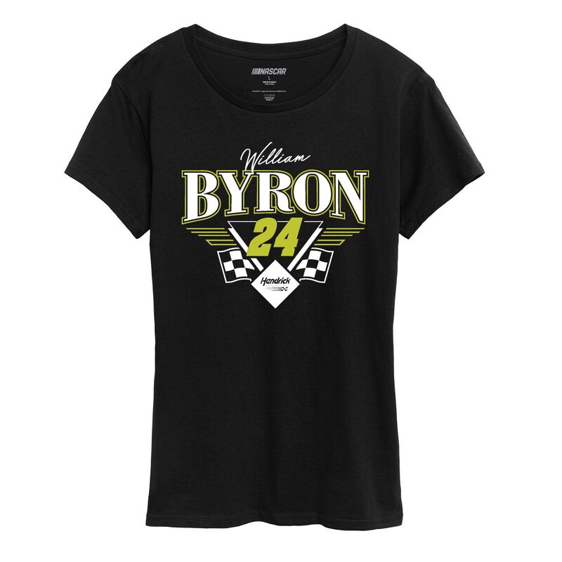 アニメキャラクター レディース トップス Tシャツ グラフィック Licensed Character Women's NASCAR William Byron Graphic Tee Black ブラック