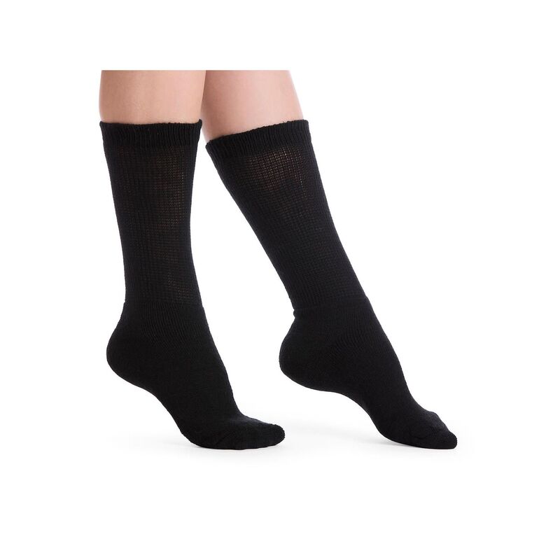 コンフォート チョイス レディース アンダーウェア 靴下 プラスサイズ Comfort Choice Women's Plusize Diabetic Ultra Plush Crew Socks 3-Pack Basic Pack