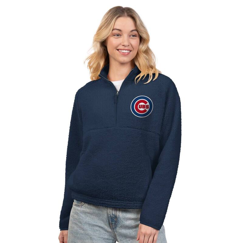 ジースリー フォーハー バイ カール バンクス レディース トップス Tシャツ Women'sG-III 4Her by Carl Banks Navy Chicago Cubs Everst Sherpa Half-Zipullover Cub Navy ネイビー 22,792円