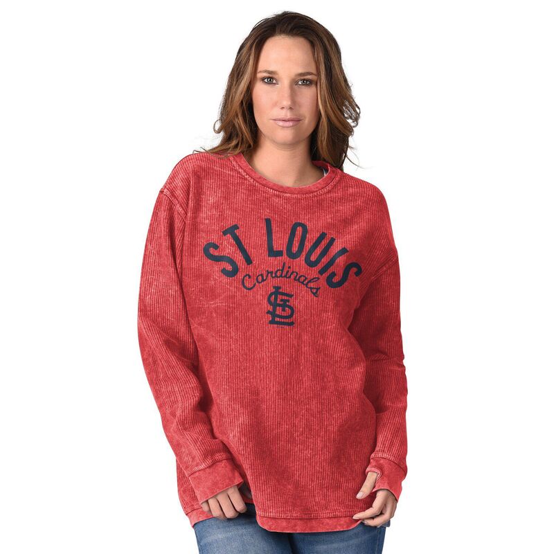 ジースリー フォーハー バイ カール バンクス レディース トップス Tシャツ スウェット Women's G-III 4Her by Carl Banks Red St. Louis Cardinals Comfy Cord Pullover Sweatshirt Crd Red レッド