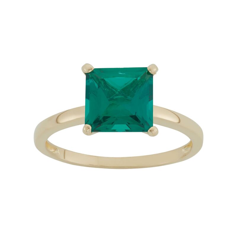 アンブランデッド レディース アクセサリー リング Unbrandedesigns by Gioelli Lab-Created Emerald 10k Gold Ringreen グリーン|ReVida 店