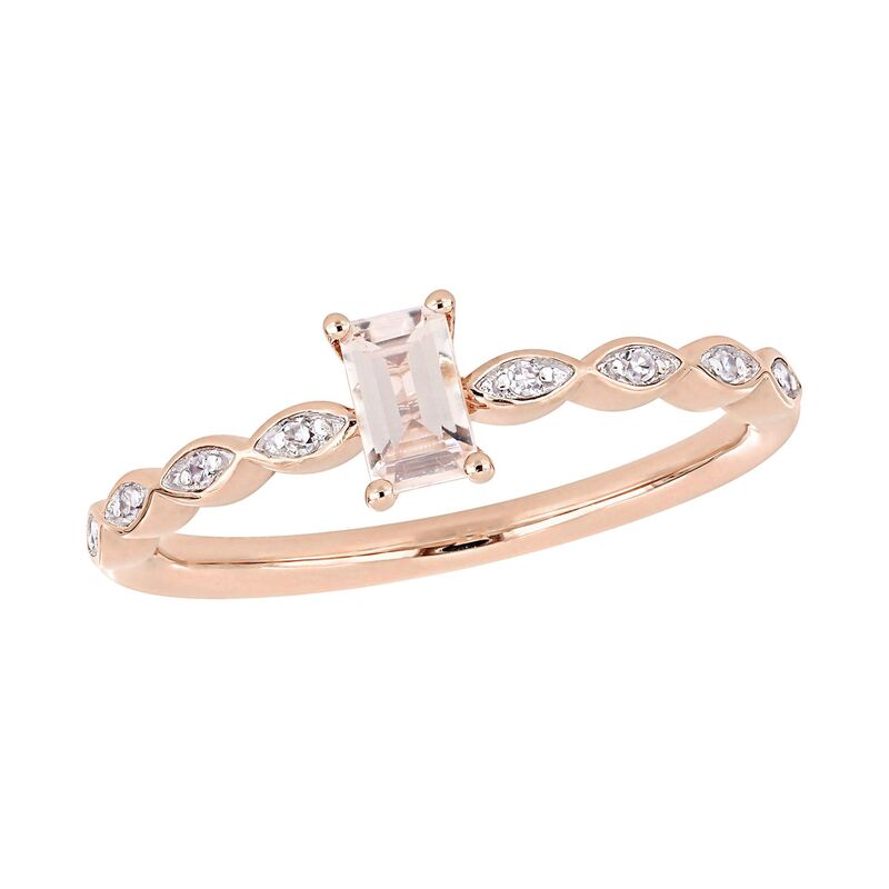 ステラ グレース レディース アクセサリー リング Stella Grace 10k Rose Gold Morganite & Diamond Accent Ring 10k Rose ゴールド|ReVida 店
