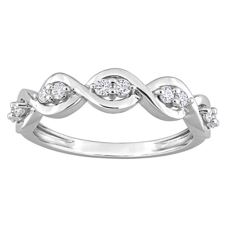 ステラ グレース レディース アクセサリー リング Stella Grace Sterling Silver 1/4 Carat.W. Lab-Created Moissanite Anniversary Ring Sterling シルバー