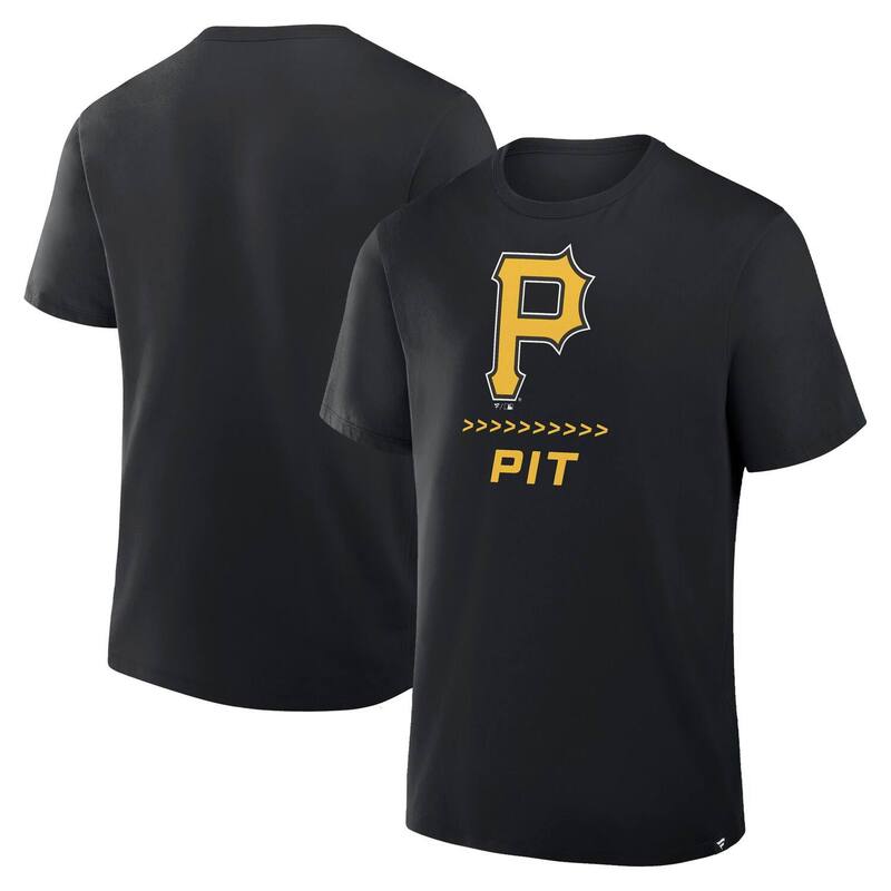 ファナティクス メンズ トップス Tシャツ Men's Fanatics Black Pittsburgh Pirates Clubhouse Legacy Side Swipe T-Shirt Pir Black ブラック