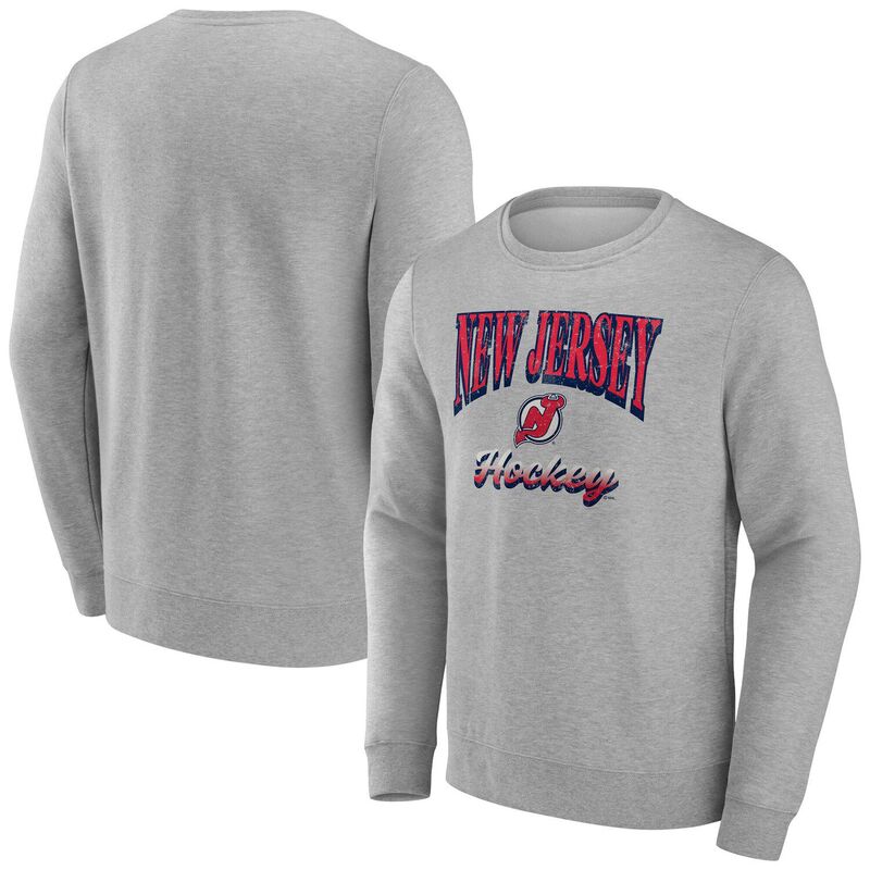 ファナティクス メンズ トップス Tシャツ スウェット ジャージー フリース Men's Fanatics Gray New Jersey Devils Lighthe Candle Fleece Pullover Sweatshirt Nhl Grey グレー｜ReVida 店