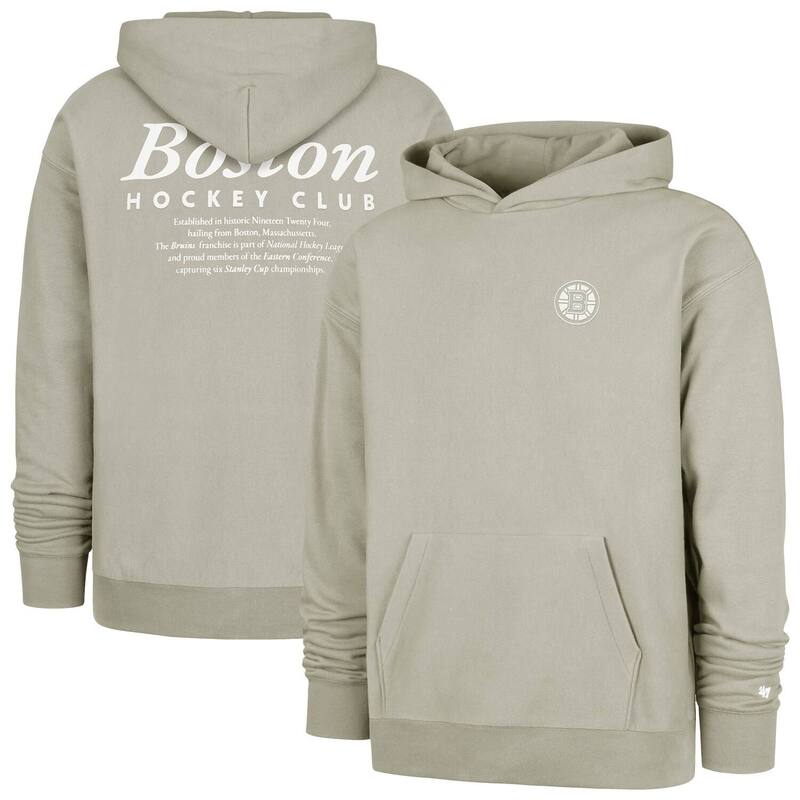 フォーティセブンブランド メンズ トップス Tシャツ パーカー 47 Brand Men's '47 Gray Boston Bruins Foundation Pullover Hoodie Bsb Grey グレー