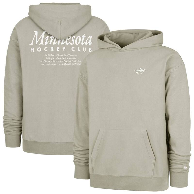 フォーティセブンブランド メンズ トップス Tシャツ パーカー 47 Brand Men's '47 Gray Minnesota Wild Foundation Pullover Hoodie Wld Grey グレー