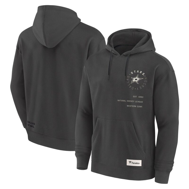 ファナティクス メンズ トップス Tシャツ パーカー Men's Fanatics Charcoal Dallastars Future Ground Info Pullover Hoodie Str Charco チャコール