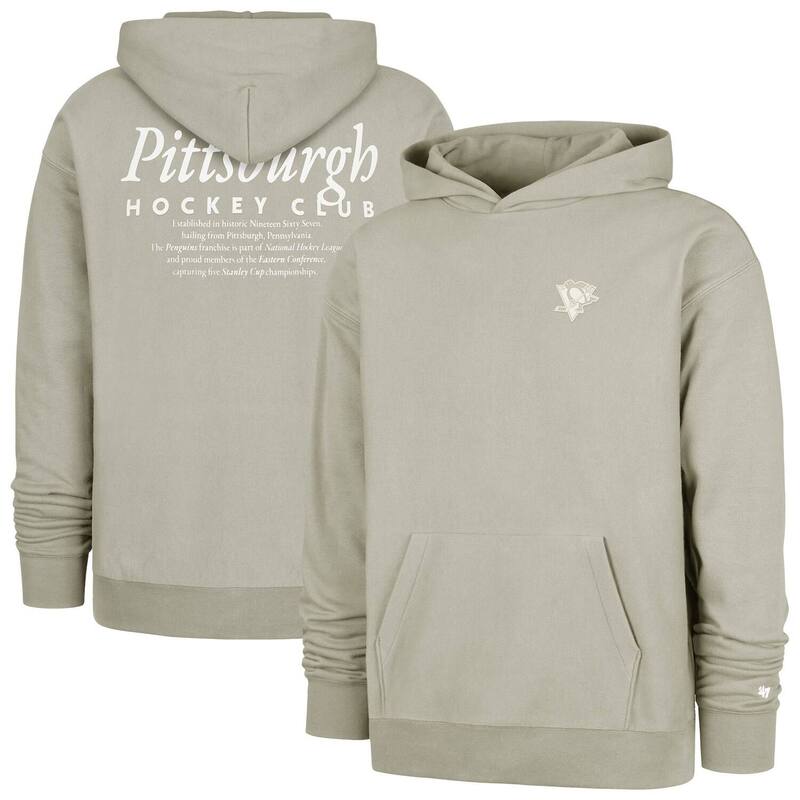 フォーティセブンブランド メンズ トップス Tシャツ パーカー 47 Brand Men's '47 Gray Pittsburgh Penguins Foundation Pullover Hoodie Pngrey グレー