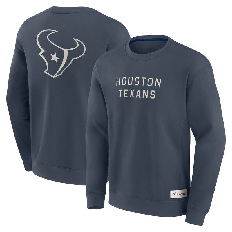 ファナティクス メンズ トップス Tシャツ スウェット Men's Fanatics Navy Houston Texans Elements Future Ground Lettering Pullover Sweatshirtxs Navy ネイビー｜ReVida 店