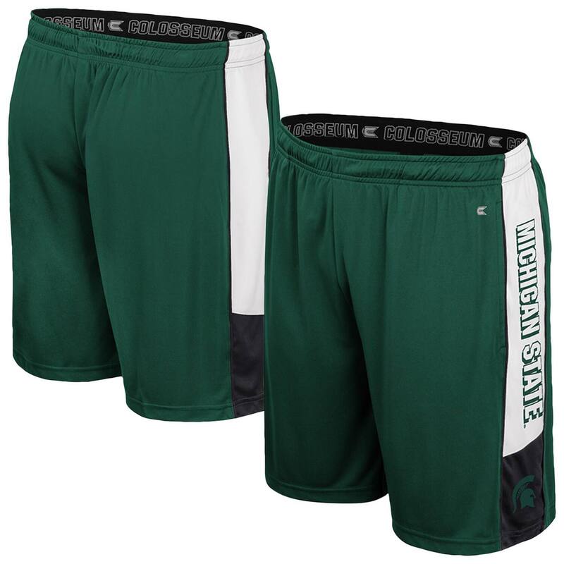 コロシアム メンズ ボトムス ハーフパンツ・ショーツ ショートパンツ Men's Colosseum Green Michigan State Spartans Quantum Shorts Msu Green グリーン