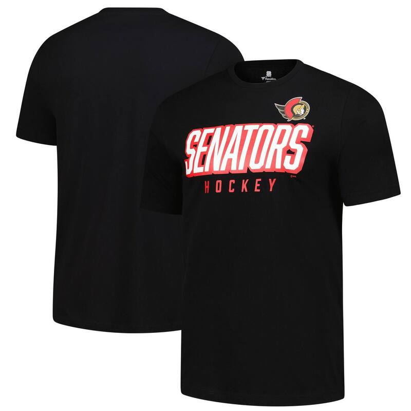 ファナティクス メンズ トップス Tシャツ Men's Fanatics Black Ottawa Senators T-Shirt Sen Black ブラック 8,266円