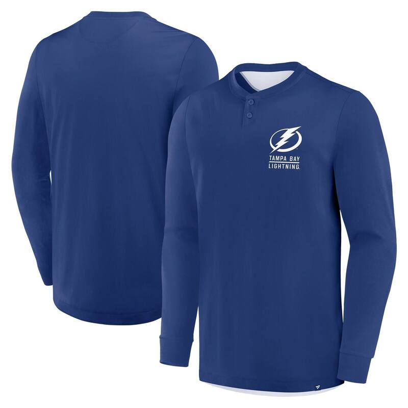 ファナティクス メンズ トップス Tシャツ Men's Fanatics Blue Tampa Bay Lightning Adrenaline Push Long Sleeve T-Shirt Lgh Blue ブルー