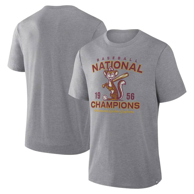 ファナティクス メンズ トップス Tシャツ ダウン Men's Fanatics Gray Minnesota Golden Gophers Dynamic Showdown Tri-Blend T-Shirt Min Grey グレー