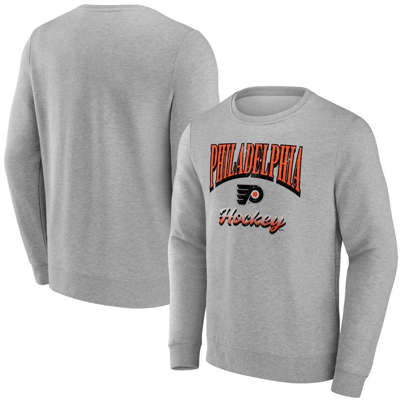 ファナティクス メンズ トップス Tシャツ スウェット フリース Men's Fanatics Gray Philadelphia Flyers Lighthe Candle Fleece Pullover Sweatshirt Fly Grey グレー