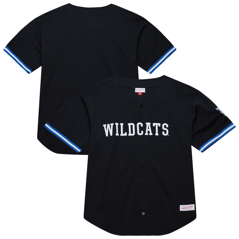 ミッチェル&ネス メンズ トップス Tシャツ ジャージー Men's Mitchell & Ness Blackentucky Wildcats On The Clock Full-Button Fashion Jersey Ken Black ブラック
