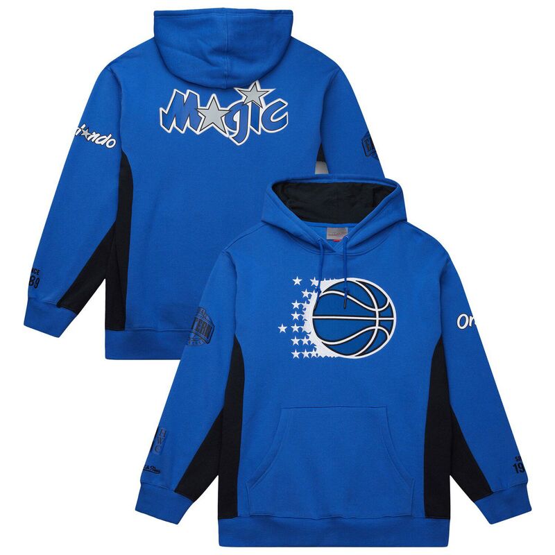 ミッチェル&ネス メンズ トップス Tシャツ フリース パーカー Men's Mitchell & Ness Blue Orlando Magic Hardwood Classics Team Origins Fleece Pullover Hoodie Mag Blue ブルー