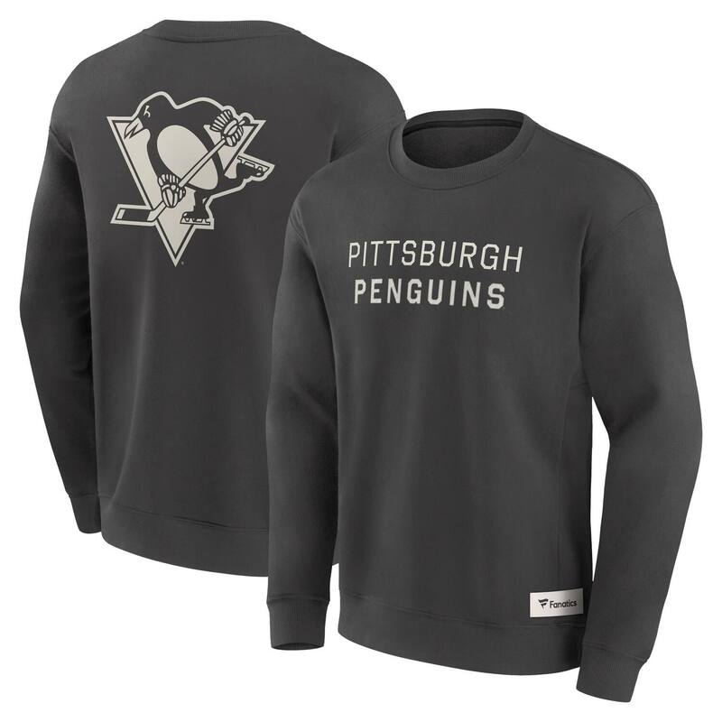ファナティクス メンズ トップス Tシャツ スウェット Men's Fanatics Charcoal Pittsburgh Penguins Elements Future Ground Lettering Pullover Sweatshirt Png Charco チャコール｜ReVida 店