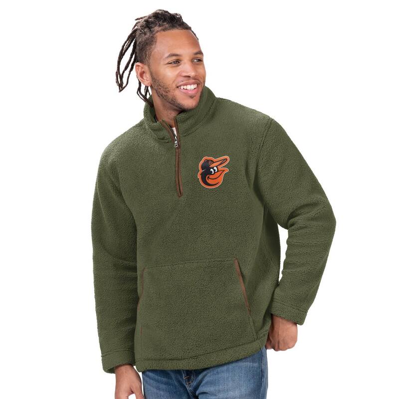 カール バンクス メンズ トップス Tシャツ フリース ジャケット Men'sG-III Sports by Carl Banks Hunter Green Baltimore Orioles Everest Fleece Quarter-Zip Jacket Orl Multi マルチカラー