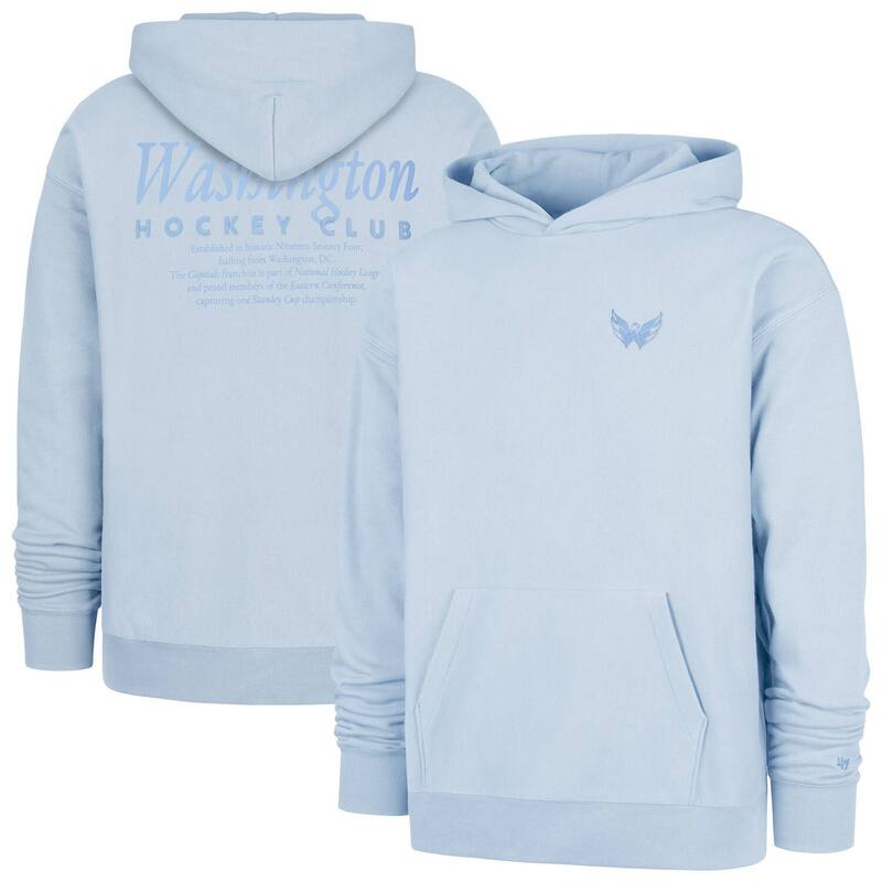 フォーティセブンブランド メンズ トップス Tシャツ キャップ パーカー 47 Brand Men's '47 Light Blue Washington Capitals Foundation Pullover Hoodie Cap Light ブルー