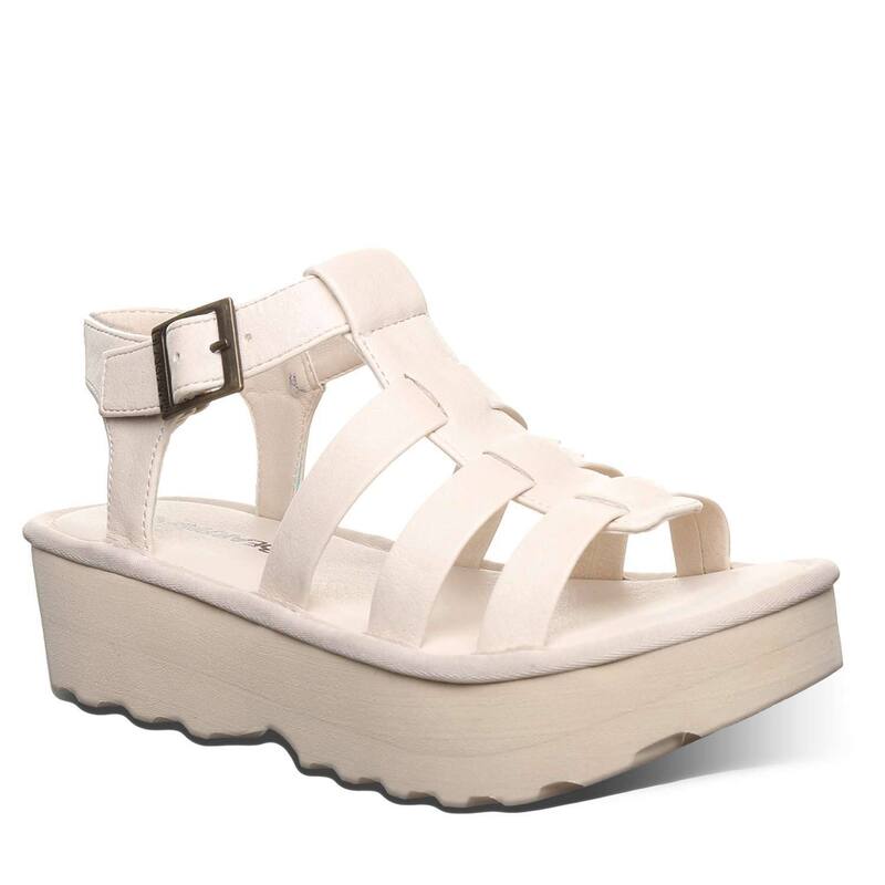 ベアパウ レディース シューズ サンダル プラットフォーム Bearpaw High Seas Women's Platform Buckle Sandals Bone