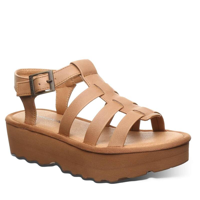 ベアパウ レディース シューズ サンダル プラットフォーム Bearpaw High Seas Women's Platform Buckle Sandals Iced Coffee コーヒー