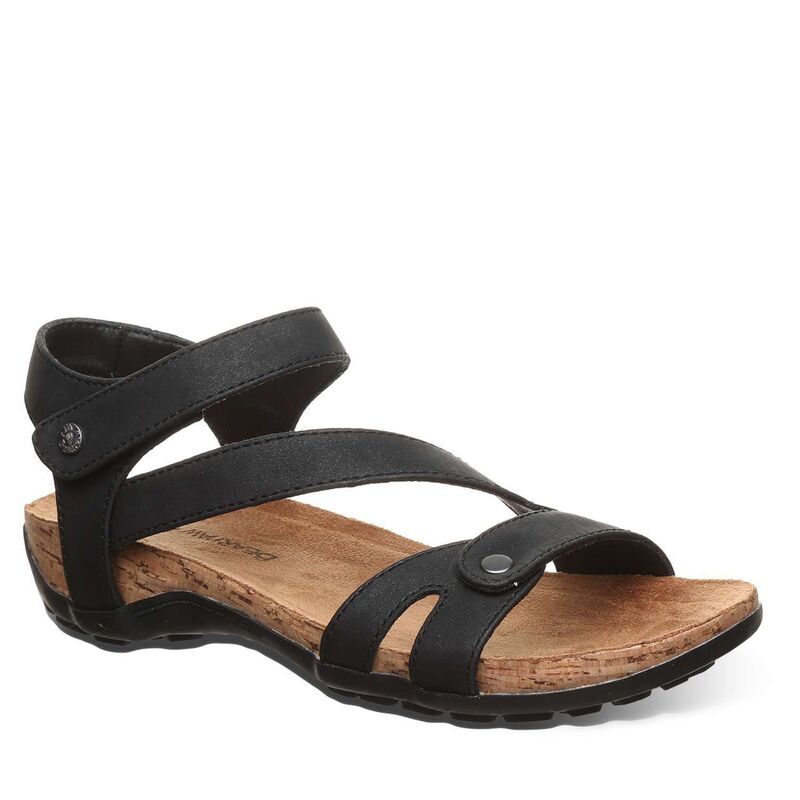 ベアパウ レディース シューズ サンダル Bearpaw Solana Women'strappy Sandals Black ブラック